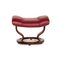 Mayfair Red Leather Stool from Stressless 4