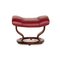 Sgabello Mayfair in pelle rossa di Stressless, Immagine 4