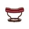 Mayfair Red Leather Stool from Stressless 7