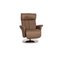 Fauteuil Himolla Easy Swing 7227 Marron en Cuir 1