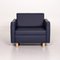 Dark Blue Leather Armchair by Minnie Franz 6