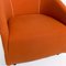 Orangefarbener Sessel von Minotti 2