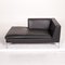 Charles Anthracite Gray Leather Chaise Lounge from B&B Italia 6