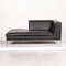 Charles Anthracite Gray Leather Chaise Lounge from B&B Italia, Image 4