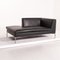 Charles Anthracite Gray Leather Chaise Lounge from B&B Italia 5