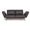 Mera Dark Gray Leather Sofa by Rolf Benz 1