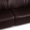 Himolla Dark Brown Leather Sofa 2