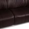 Himolla Dark Brown Leather Sofa, Image 2