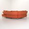 Orange Patterned Corner Sofa by Rolf Benz 14