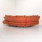 Orange Patterned Ecksofa von Rolf Benz 14