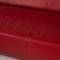 Taboo Red Leather Corner Sofa by Willi Schillig 2