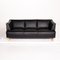 Leolux Black Leather Sofa 7