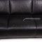 Leolux Black Leather Sofa 4