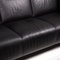 Leolux Black Leather Sofa 2