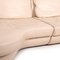 Natuzzi Cream Leather Corner Sofa, Image 3