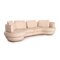 Natuzzi cremefarbenes Ecksofa aus Leder 7