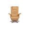 FSM Filou Beige Leather Armchair 8