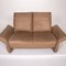 Elena Brown Leather Sofa from Koinor, Image 9