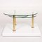 Gold Adjustable Glass Coffee Table by Ronald Schmitt 7
