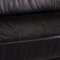 Genesis Black Leather Sofa from Koinor 2