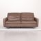 Gray Leather Sofa by Willi Schillig 2