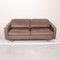 Gray Leather Sofa by Willi Schillig 7