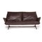 Dark Brown Leather Sofa from Koinor 1