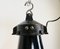 Industrial Bauhaus Black Enamel Pendant Lamp, 1930s 3