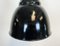 Industrial Bauhaus Black Enamel Pendant Lamp, 1930s 4
