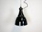 Industrial Bauhaus Black Enamel Pendant Lamp, 1930s, Image 1