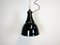 Lampe à Suspension Industrielle Bauhaus en Émail Noir, 1930s 1