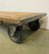Industrial Coffee Table on Wheels, 1960s, Image 3
