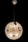 Lámpara de araña Sputnik con discos de vidrio, años 70, Imagen 2