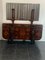 Sculptural Walnut Sideboard and Mirror, 1920s 2