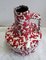 Red & White Patterned Ceramic Pitcher / Vase from Jopeko, 1970s, Image 2