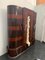 Carved Walnut & Rosewood Wardrobe with Lacquered Front from Ducrot, 1920s 8