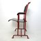 Modernist Red Metal & Black Wood Folding Armchair by Gerrit Rietveld for Hopmi 3