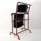 Moderner Armlehnstuhl aus Rotem Metall & Schwarzem Holz von Gerrit Rietveld für Hopmi 9