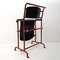 Modernist Red Metal & Black Wood Folding Armchair by Gerrit Rietveld for Hopmi 9