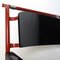 Modernist Red Metal & Black Wood Folding Armchair by Gerrit Rietveld for Hopmi 11