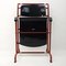 Moderner Armlehnstuhl aus Rotem Metall & Schwarzem Holz von Gerrit Rietveld für Hopmi 6
