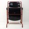 Modernist Red Metal & Black Wood Folding Armchair by Gerrit Rietveld for Hopmi 6