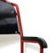 Modernist Red Metal & Black Wood Folding Armchair by Gerrit Rietveld for Hopmi, Image 12