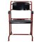 Modernist Red Metal & Black Wood Folding Armchair by Gerrit Rietveld for Hopmi 1