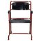 Modernist Red Metal & Black Wood Folding Armchair by Gerrit Rietveld for Hopmi, Image 1