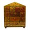 Small Vintage Hollywood Regency Gold Wood Cabinet, Image 1