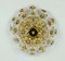 Crystal Glass & Gilt Brass Flower Ceiling Lamp by Christoph Palme for Palwa, 1970s, Image 4