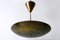 Large Mid-Century German Brass Ceiling Lamp, 1950s 8