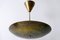 Large Mid-Century German Brass Ceiling Lamp, 1950s 9