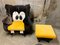 Goofy Rocking Chair and Ottoman from Bretz, 1990s, Set of 2 1